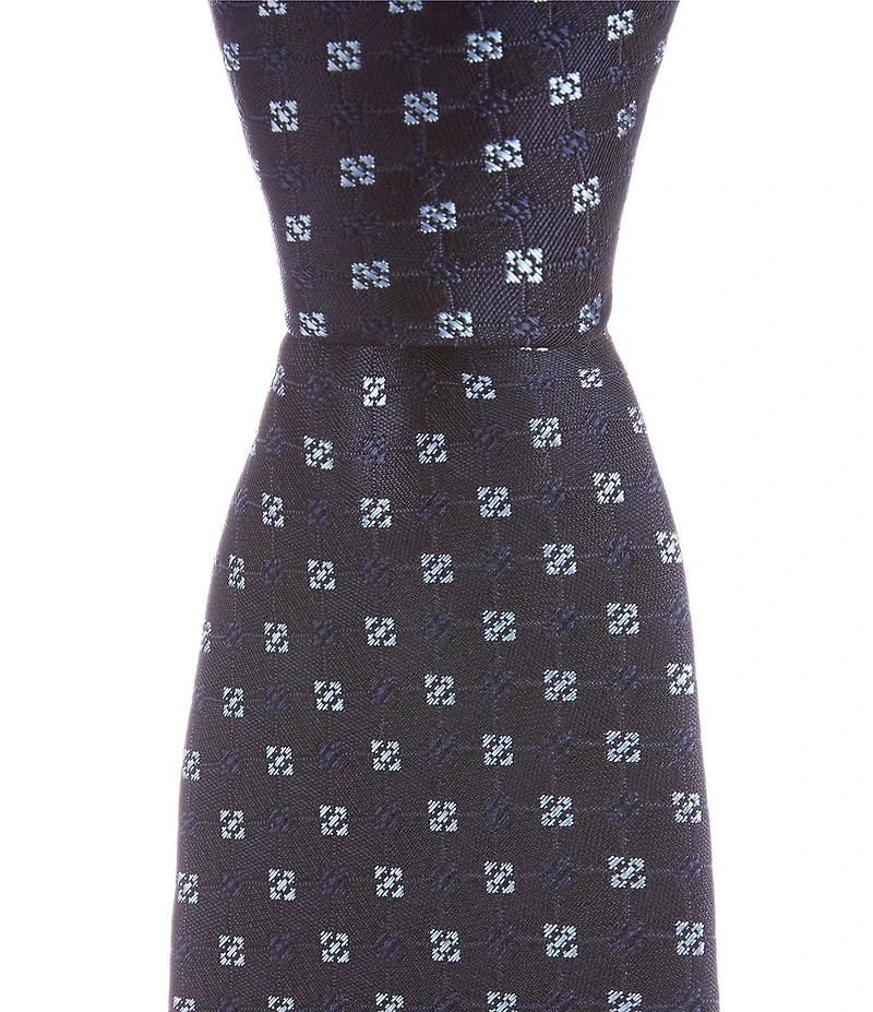 Hugo Boss Shadow Box Jacquard 2.95#double; Silk Blend Tie