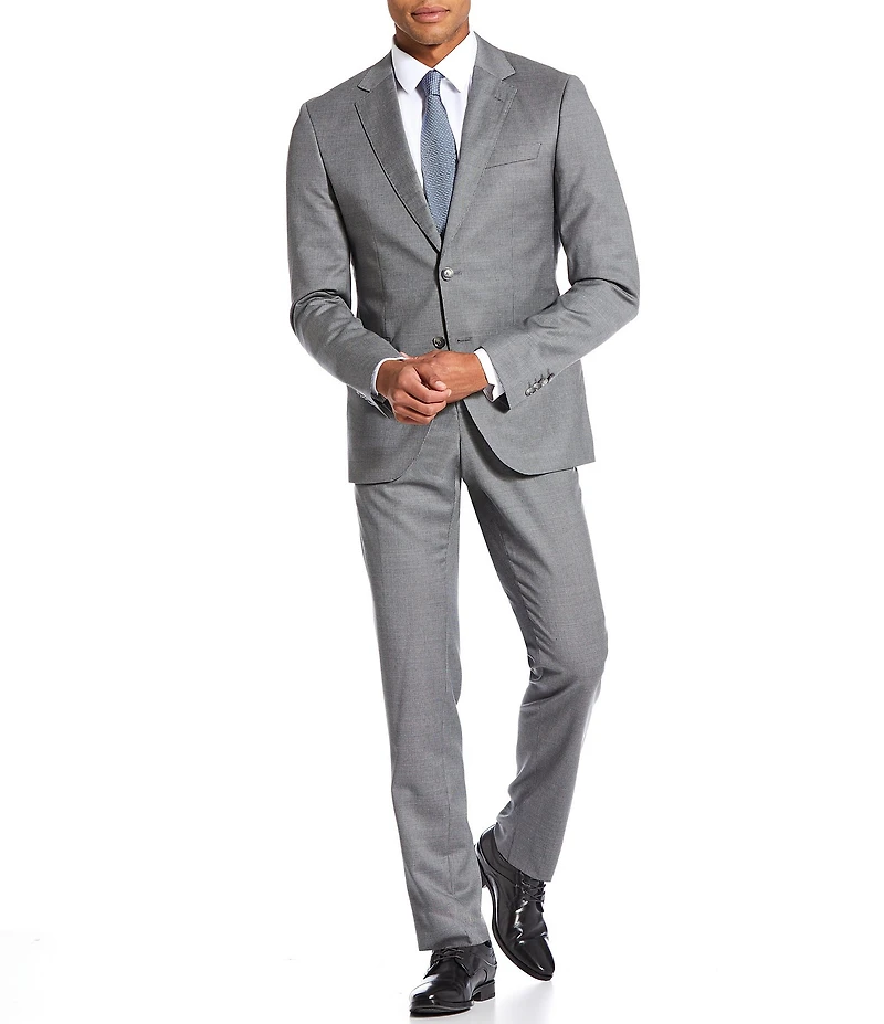 Hugo Boss Slim Fit Flat Front Houndstooth 2-Piece Suit
