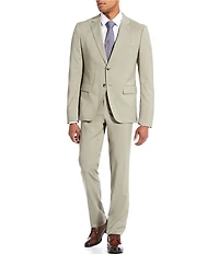 Hugo Boss Slim Fit Flat Front Melange 2-Piece Suit