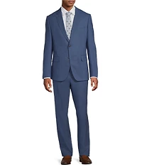 Hugo Boss Slim Fit Flat Front Micro Pattern Suit