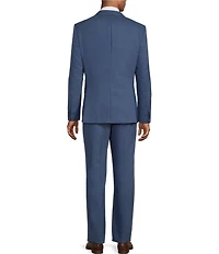 Hugo Boss Slim Fit Flat Front Micro Pattern Suit