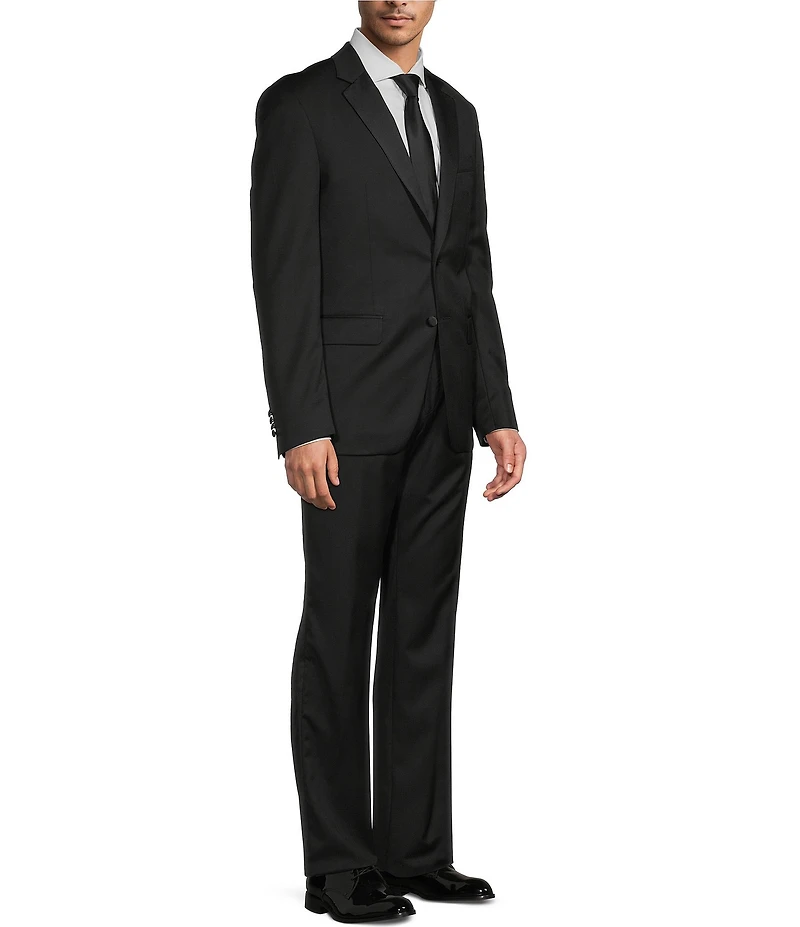 Hugo Boss Slim Fit Flat Front Tuxedo Style 2-Piece Suit