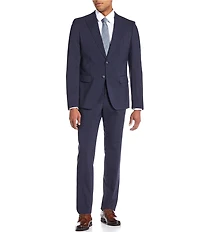 Hugo Boss Slim Fit Flat Front Windowpane 2-Piece Suit