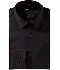 Hugo Boss Slim Fit Performance Spread Collar Solid Dress Shirt