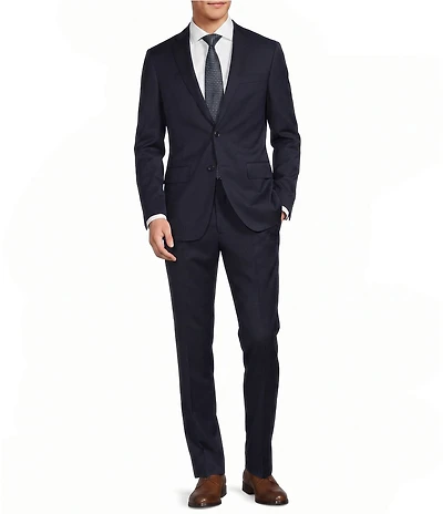 Hugo Boss Slim Fit Solid Flat Front 2-Piece Suit