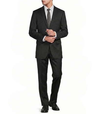 Hugo Boss Slim Fit Solid Flat Front 2-Piece Suit