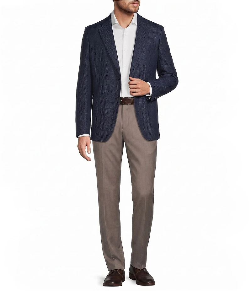 Hugo Boss Slim Fit Textured Micro Pattern Sport Coat