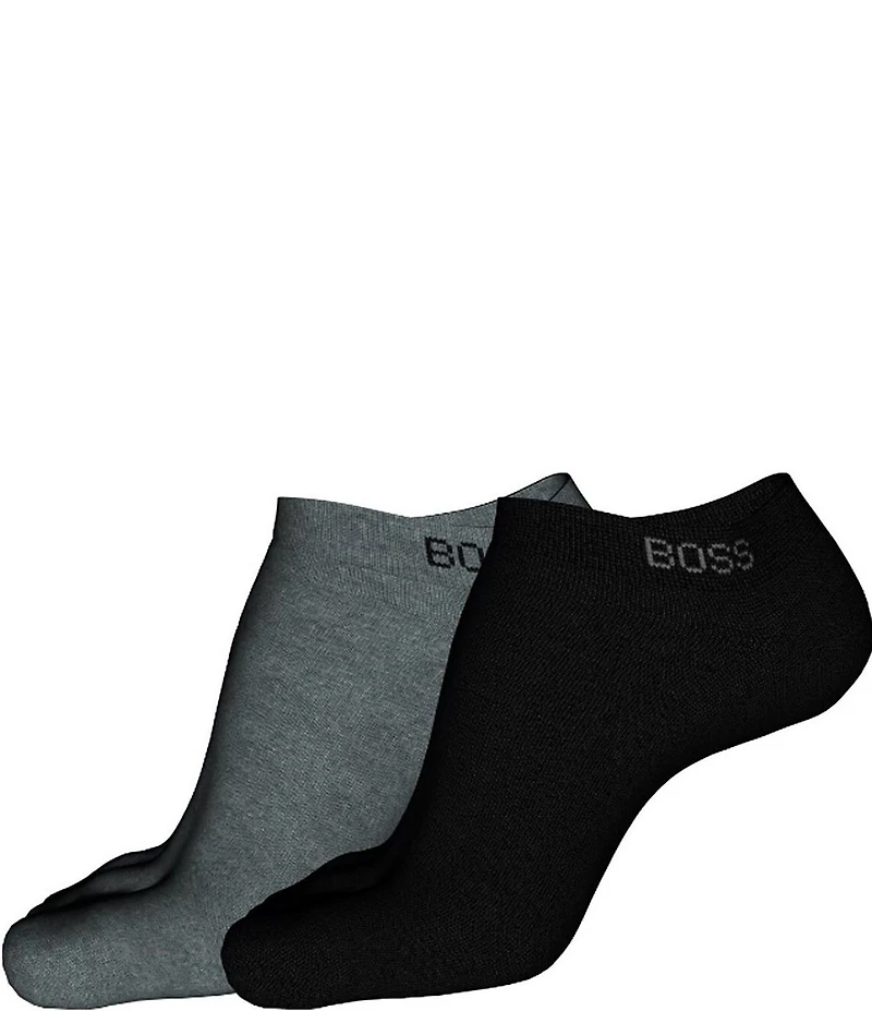 Hugo Boss Assorted Solid Ankle Socks 2-Pack