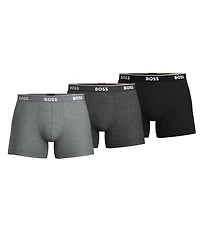 Hugo Boss Solid Regular Boxer Briefs 3-Pack