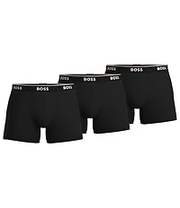 Hugo Boss Solid Regular Boxer Briefs 3-Pack