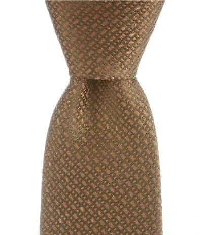 Hugo Boss Solid Textured Jacquard 2.95#double; Silk Tie
