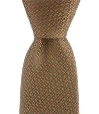 Hugo Boss Solid Textured Jacquard 2.95#double; Silk Tie