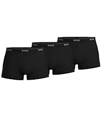 Hugo Boss Solid Trunks 3-Pack