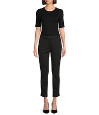 Hugo Boss Tapria Fitted Pocketed Cropped Trouser Pants