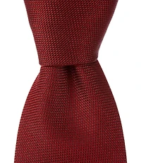Hugo Boss Solid Textured 2.95#double; Silk Tie