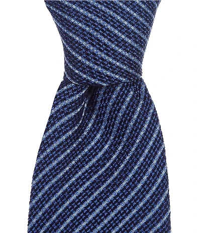 Hugo Boss Textured Stripe 2.95#double; Silk Tie