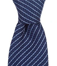 Hugo Boss Textured Stripe 2.95#double; Silk Tie