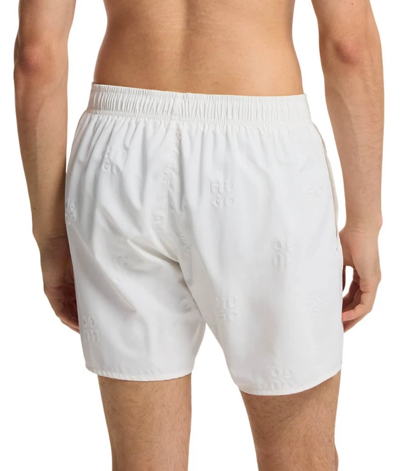 Hugo Boss Tonal 5.31#double; Inseam Logo Swim Trunks