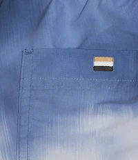 Hugo Boss Two Tone Print 5#double; Inseam Swim Trunks