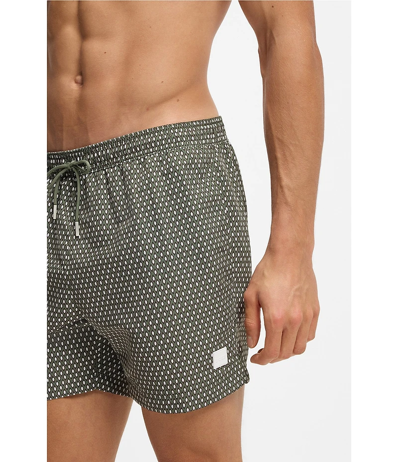 Hugo Boss Vibe 5.12#double; Allover Print Swim Trunks