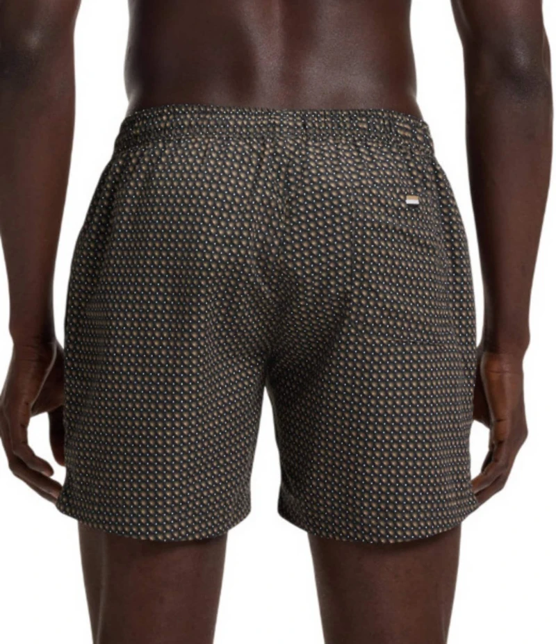 Hugo Boss Vibe Mini-Pattern 5.1#double; Inseam Swim Trunks