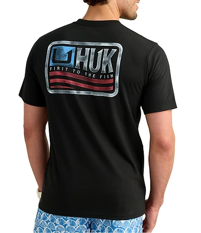 Huk Born Wave Short Sleeve Performance T-Shirt