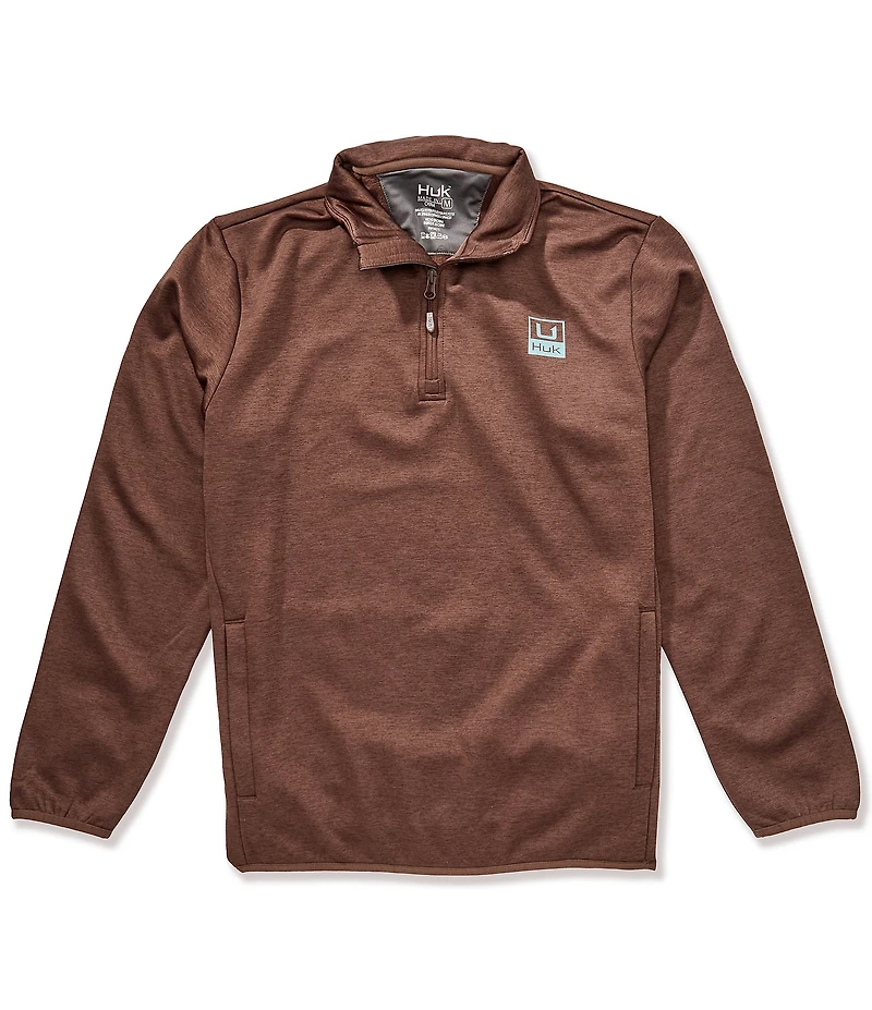 Huk Cold Front Long Sleeve 1/4 Zip Brushed Fleece Pullover