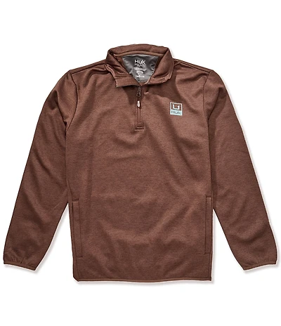 Huk Cold Front Long Sleeve 1/4 Zip Brushed Fleece Pullover