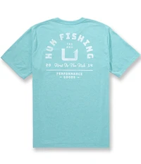 Huk Fishing Crew Neck Short Sleeve Graphic Pocket T-Shirt