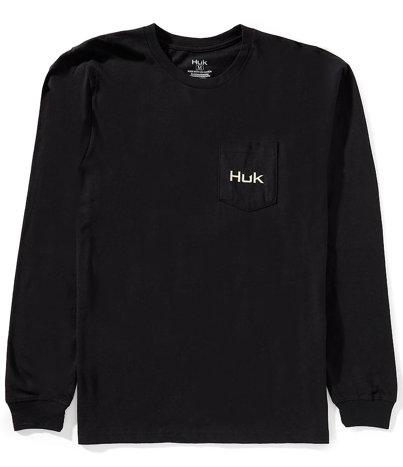 Huk Freshwater Icon Long Sleeve Performance Blend T-Shirt