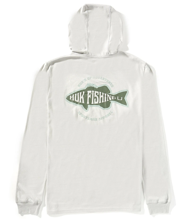 Huk Bass Long Sleeve Performance Blend Hoodie