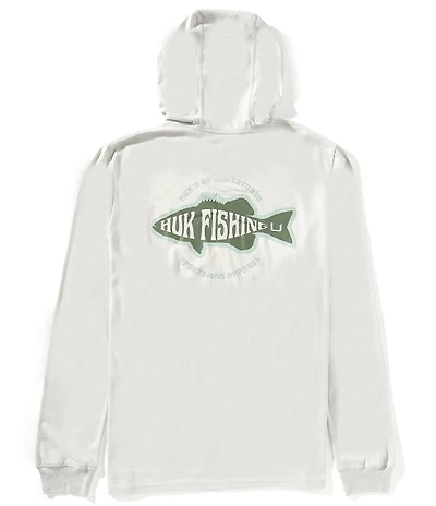 Huk Bass Long Sleeve Performance Blend Hoodie