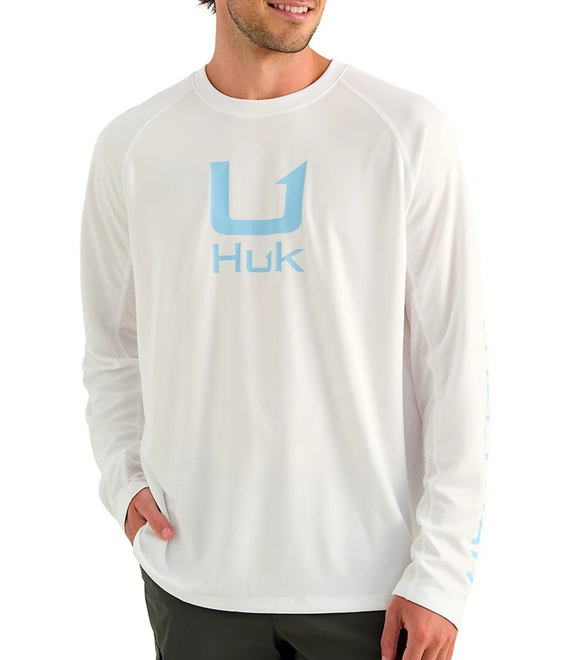 Huk Icon Raglan Sleeve Mesh Panel T-Shirt