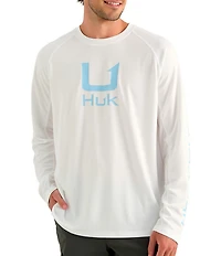 Huk Icon Raglan Sleeve Mesh Panel T-Shirt