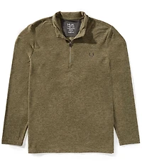 Huk Leward Long Sleeve Solid 1/4 Zip Lightweight Fleece Hoodie