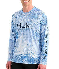 Huk Pursuit Mossy Oak® Ripline Camouflage Printed Raglan Sleeve T-Shirt