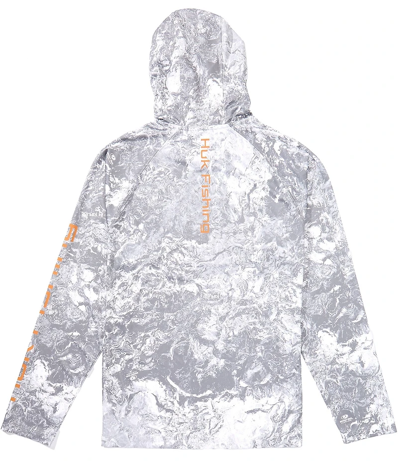Huk Pursuit Printed Raglan Sleeve Hoodie