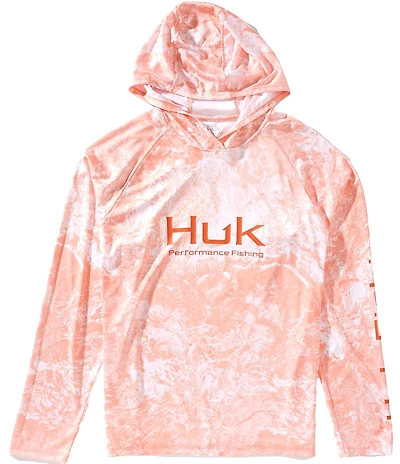 Huk Pursuit Printed Raglan Sleeve Hoodie