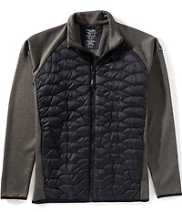 Huk Scale Hybrid Long Sleeve Color Block Taffeta/Performance Fleece Jacket