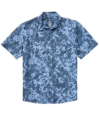 Huk Tide Point KC Printed Short Sleeve Button Down Shirt