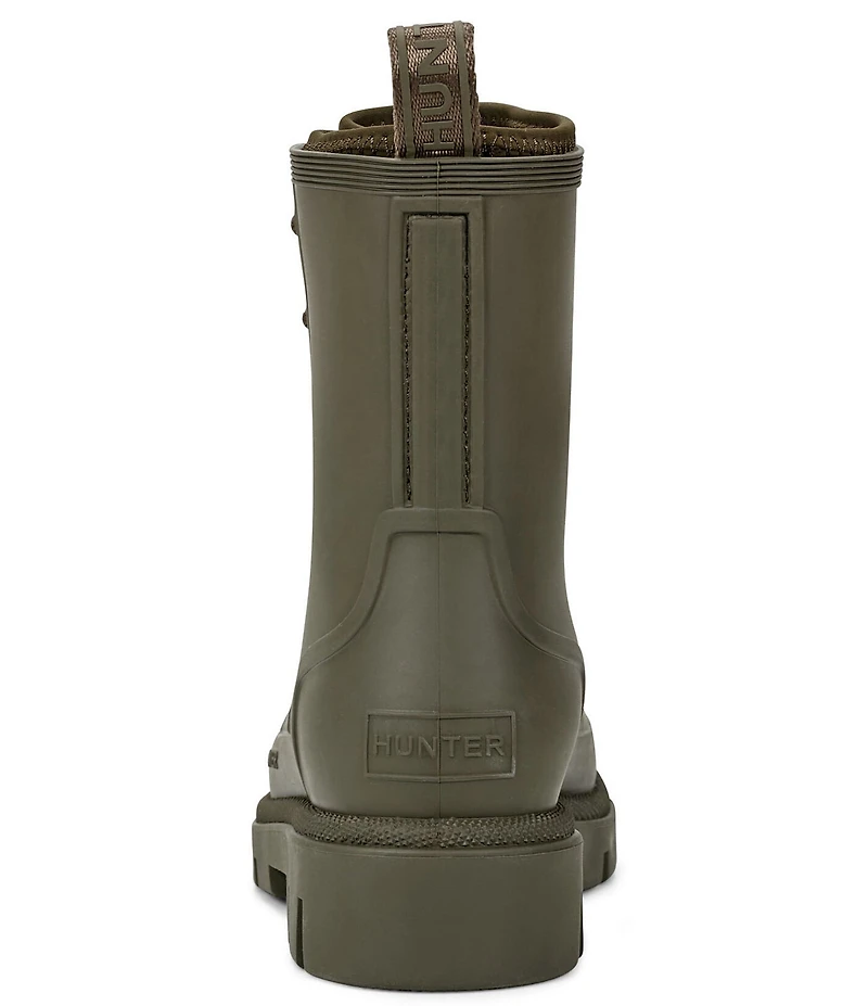 Hunter Diana Lace Up Combat Rain Booties