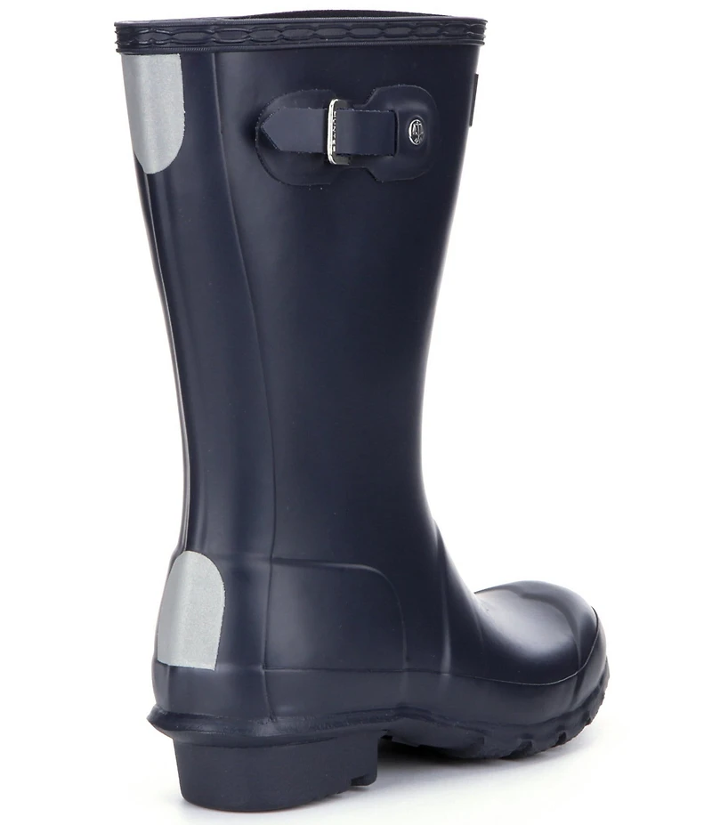 Hunter Kids' Original Matte Waterproof Buckle Strap Rain Boots (Youth)
