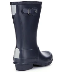Hunter Kids' Original Matte Waterproof Buckle Strap Rain Boots (Youth)