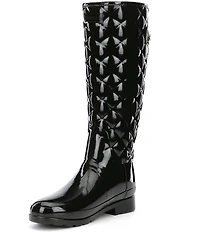 Hunter Tall Refined Quilted Gloss Rain Boots