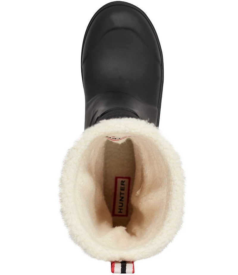 Hunter Thunor Waterproof Faux Fur Trim Rubber Rain Boots