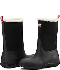 Hunter Thunor Waterproof Faux Fur Trim Rubber Rain Boots