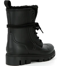 Hunter Women's Diana Shearling Combat Rain Boots