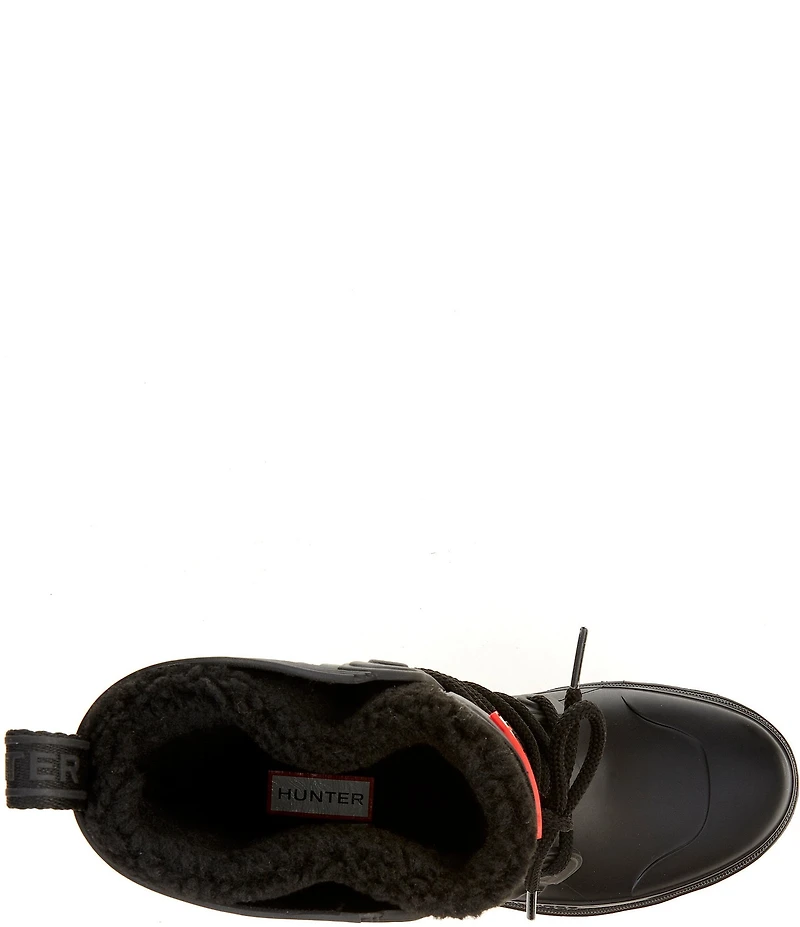 Hunter Women's Diana Shearling Combat Rain Boots