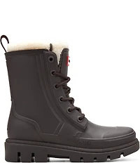 Hunter Women's Diana Shearling Combat Rain Boots