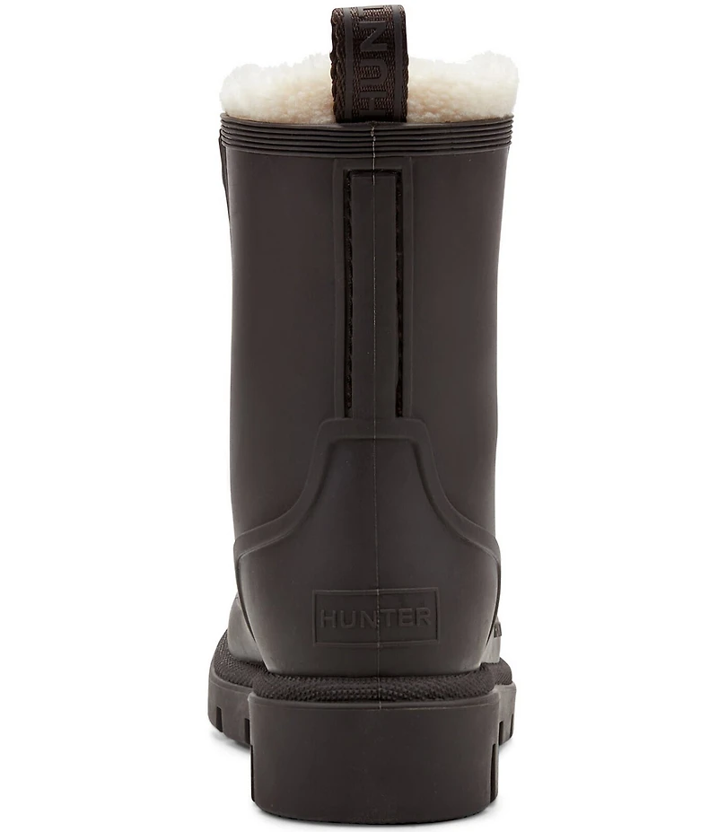 Hunter Women's Diana Shearling Combat Rain Boots